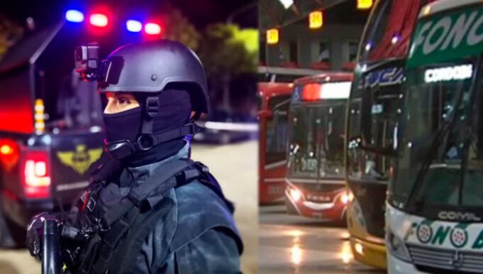 VIAJABAN EN COLECTIVO HACIA VILLA CARLOS PAZ CON MÁS DE 3.200 DOSIS DE DROGAS. HAY DOS DETENIDOS.