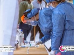 COVID QUILINO: PARA MAYOR PREVENCIÓN REALIZAN HOY UN CORDÓN SANITARIO TESTEANDO A DOMICILIO.