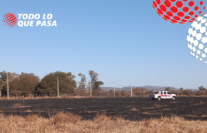 DEÁN FUNES: INCENDIO APARENTEMENTE INTENCIONAL EN PROXIMIDAD A LA QUINTA EVENTOS.