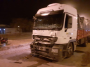 ROTONDA RUTA 60 DEÁN FUNES: ACCIDENTE DE TRÁNSITO ENTRE DOS CAMIONES CON LESIONADOS LEVES.