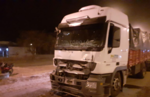 ROTONDA RUTA 60 DEÁN FUNES: ACCIDENTE DE TRÁNSITO ENTRE DOS CAMIONES CON LESIONADOS LEVES.