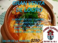 VENTA DE LOCRO DE BOMBEROS DEAN FUNES: SERÁ EL18 DE JULIO A 250 PESOS LA PORCIÓN.