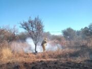 DEÁN FUNES: INCENDIO DE UN SITIO BALDÍO.