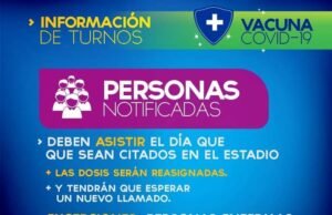 NO GUARDAN MÁS VACUNAS FUERA DEL DIA DE NOTIFICACIÓN.