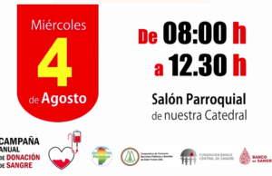 DEÁN FUNES: EL 04 DE AGOSTO SE LLEVARÁ A CABO LA CAMPAÑA ANUAL DE DONACIÓN DE SANGRE CON INSCRIPCIÓN PREVIA.