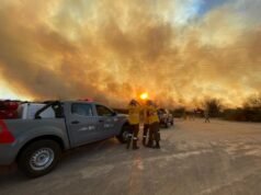 TREMENDO INCENDIO EN MALAGUEÑO.