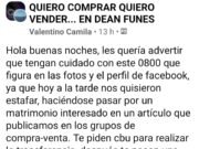 DEÁN FUNES: ALERTAN INTENTO DE CIBERESTAFA MEDIANTE WHATSAPP CON UN FALSO NÚMERO DE BANCON.