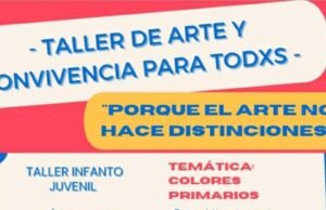 TALLER DE ARTE DE COLORES PRIMARIOS PARA TODOS.