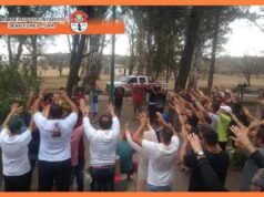 BOMBEROS REALIZARON UNA CAPACITACIÓN SOBRE INCENDIOS FORESTALES EN FAZENDA LAS CANTERAS.