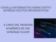 EL CENTRO COMERCIAL DEÁN FUNES INVITA ESTE VIERNES A UNA CHARLA INFORMATIVA SOBRE CRIPTOMONEDAS.