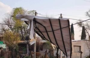 HUINCA RENANCÓ: TRAS EL PASO DE UNA SORPRESIVA TORMENTA SE REGISTRARON VARIOS DAÑOS.