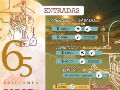 FESTIVAL DEÁN FUNES: ANUNCIARON LOS PRECIOS DE ENTRADAS. HABRÁ DOS DÍAS DE PREDIO LIBRE PARA PASEAR SIN PAGAR EN ZONA DE RANCHOS.