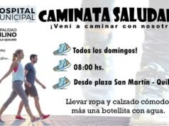 DESDE ESTE 21/11 QUILINO IMPLEMENTA TODOS LOS DOMINGOS “CAMINATAS SALUDABLES”.