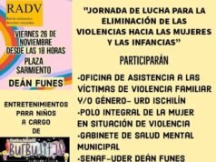EL 26/11 HABRÁ UNA JORNADA DE LUCHA PARA LA ELIMINACIÓN DE LAS VIOLENCIAS HACIA LAS MUJERES EN PLAZA SARMIENTO.