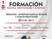 UCR: CONTINÚA LA CHARLA DE FORMACIÓN EN POLÍTICA, INSTITUCIONES Y JUVENTUD.