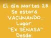 TULUMBA: ESTE MARTES 28 HABRÁ JORNADA DE VACUNACIÓN.