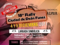 SE VIENE EL 18° RALLY DE LA CIUDAD DE DEÁN FUNES. SE REALIZARÁ LOS DÍAS 4 Y 5 DE DICIEMBRE.
