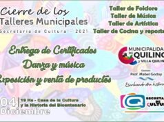 QUILINO: ESTE SÁBADO SERÁ EL CIERRE DE LOS TALLERES MUNICIPALES.