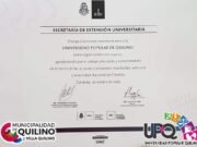 LA UNC RECONOCIÓ EL TRABAJO DE LA UNIVERSIDAD POPULAR DE QUILINO.
