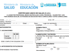 CERTIFICADO ÚNICO DE SALUD: INGRESANTES PUEDEN PRESENTARLO HASTA EL 13 DE MAYO. LOS DEMÁS DEBEN ACTUALIZARLO ANUALMENTE.