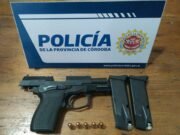 B°JUAN ELÍAS : INCAUTARON UN ARMA DE 9MM RELACIONADA A VIOLENCIA FAMILIAR.