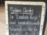 EFECTO GUERRA: DEL HELADO A LA GASTRONOMÍA. EN UN RESTO DE CARLOS PAZ NO VENDERÁN ENSALADA RUSA.