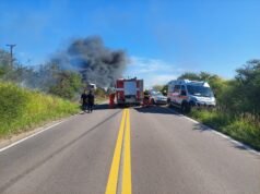 ACCIDENTE FATAL EN RUTA 9N: CHOCARON UN AUTO Y UN SCANIA. EL CAMIÓN SE PRENDIÓ FUEGO. MURIÓ UN HOMBRE DE 47 AÑOS.