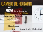 NUEVOS HORARIOS DE MISAS EN CATEDRAL NUESTRA SEÑORA DEL CARMEN.