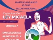 TULUMBA: ESTE MARTES 24 CAPACITARÁN SOBRE LEY MICAELA.