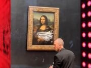TORTAZO PARA MONA LISA: ATACARON EL CUADRO DE LA GIOCONDA EN PARÍS.