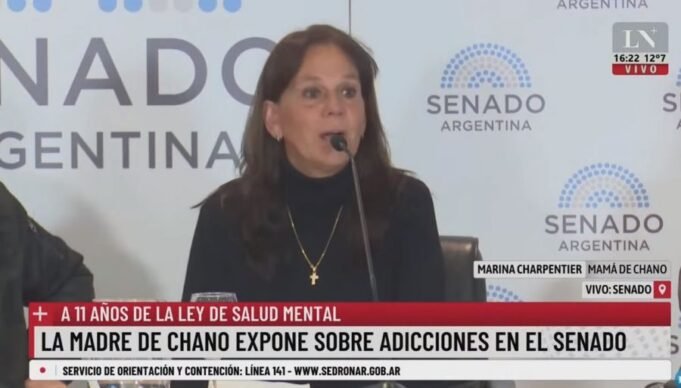 LEY DE SALUD MENTAL Y ADICCIONES: LA MADRE DEL CANTANTE CHANO PIDIÓ QUE CAMBIEN ARTÍCULOS DE LA VIGENTE.