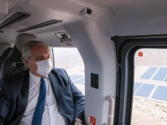 EL PRESIDENTE VIAJÓ EN AVIÓN A VISITAR A MILAGRO SALA.