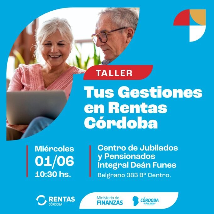 DEÁN FUNES: INICIA EL TALLER DE GESTIONES DE RENTAS EN EL CENTRO DE JUBILADOS DE CALLE BELGRANO.
