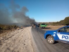 TULUMBA: SE INCENDIÓ UN CAMIÓN IVECO EN RUTA PROVINCIAL 16. FELIZMENTE LOGRARON SOFOCARLO.