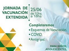 EL SÁBADO 25 DE JUNIO HABRÁ JORNADA EXTENDIDA DE VACUNACIÓN EN EL HOSPITAL ROMAGOSA.
