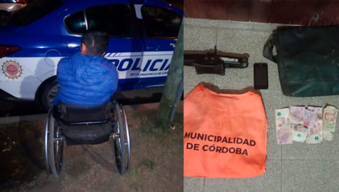 DETUVIERON DE NUEVO AL DELINCUENTE DE LA SILLA DE RUEDAS EN CÓRDOBA.