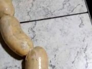 “CHORILENTAS” VIRALES: EN COMEDORES SOCIALES ROSARINOS HACEN CHORIZOS DE POLENTA PARA DARLE DE COMER A LA GENTE.