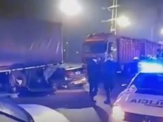 PANAMERICANA TRÁGICA: TRES MUERTOS Y UN HERIDO TRAS CHOCAR UN AUTO CON UN CAMIÓN. LAS VÍCTIMAS HUÍAN DE LA POLICIA.