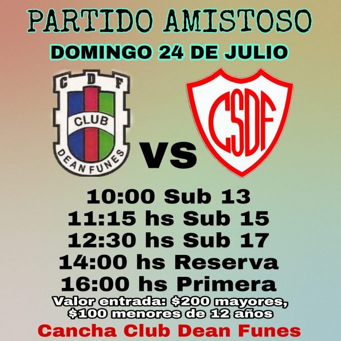 AMISTOSO SPORTIVO CON ALEM: COMO DECÍA EL ICA NOVO SE VIENE UN CLÁSICO DEL FUTBOL LOCAL.