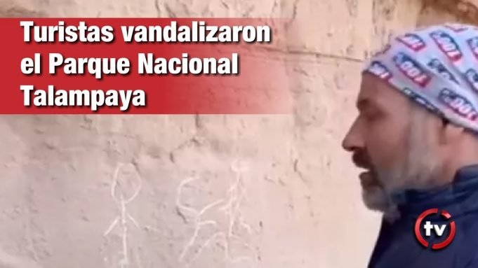 VÍDEO VIRAL: UN HOMBRE DE TOTORAL VANDALIZÓ PATRIMONIO MUNDIAL EN EL PARQUE NACIONAL TALAMPAYA.