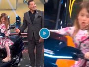 VIRAL: LA HIJITA DE MARÍA FERNANDA CALLEJÓN ACELERÓ UNA MOTO EN EL PROGRAMA DE IÚDICA.