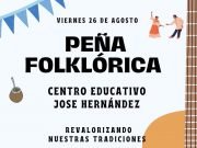 ¡AGENDÁ! SE VIENE LA GRAN PEÑA ANIVERSARIO DEL CENTRO EDUCATIVO JOSÉ HERNÁNDEZ.