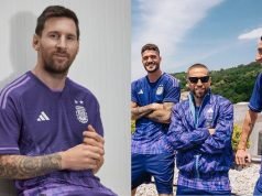 QATAR 2022: ADIDAS PRESENTÓ LA CAMISETA ALTERNATIVA DE LA SELECCIÓN ARGENTINA. ES VIOLETA, CON LLAMAS Y APUESTA A LA IGUALDAD DE GÉNERO.