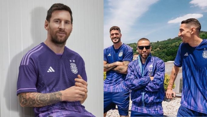 QATAR 2022: ADIDAS PRESENTÓ LA CAMISETA ALTERNATIVA DE LA SELECCIÓN ARGENTINA. ES VIOLETA, CON LLAMAS Y APUESTA A LA IGUALDAD DE GÉNERO.