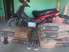 ROBO EN LUCIO V. MANSILLA: ALLANARON 6 DOMICILIOS Y RECUPERARON BOLSAS DE CEMENTO, UNAS ZAPATILLAS Y UN TELÉFONO.