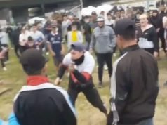 PASA EN REDES: DOS CHICOS SE ENFRENTARON CON “FACAS” EN UNA FIESTA DEL ESTUDIANTE.