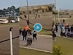 PASA EN REDES: MIRÁ LOS VIDEOS DEL ENFRENTEAMIENTO DE HINCHAS DE TALLERES CON PIQUETEROS DEL POLO OBRERO EN SANTA FÉ.