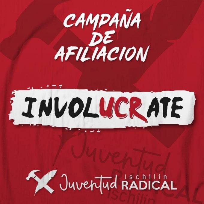 INVOLUCRATE: LA JUVENTUD RADICAL LANZÓ UNA CAMPAÑA DE AFILIACIÓN AL PARTIDO.