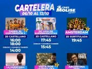 CINES MOLISE: YA ESTÁ DISPONIBLE LA CARTELERA DESDE EL 06/10 AL 12/10.