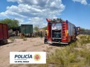 B° PAZ: SE QUEMÓ LA CARROCERÍA DE UN CAMIÓN EN UN PREDIO PRIVADO.